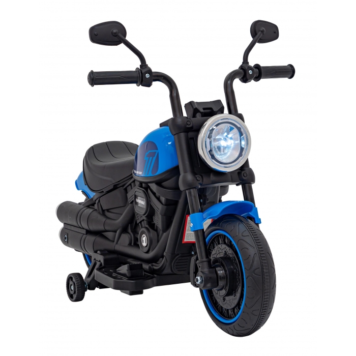 Motocicleta Chopper AHL008 Albastru Ramiz - imagine 3