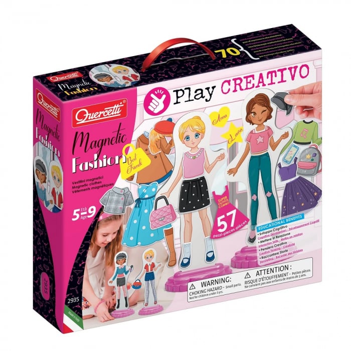 Quercetti Magnetic Fashion Best Friends - Joc Creativ