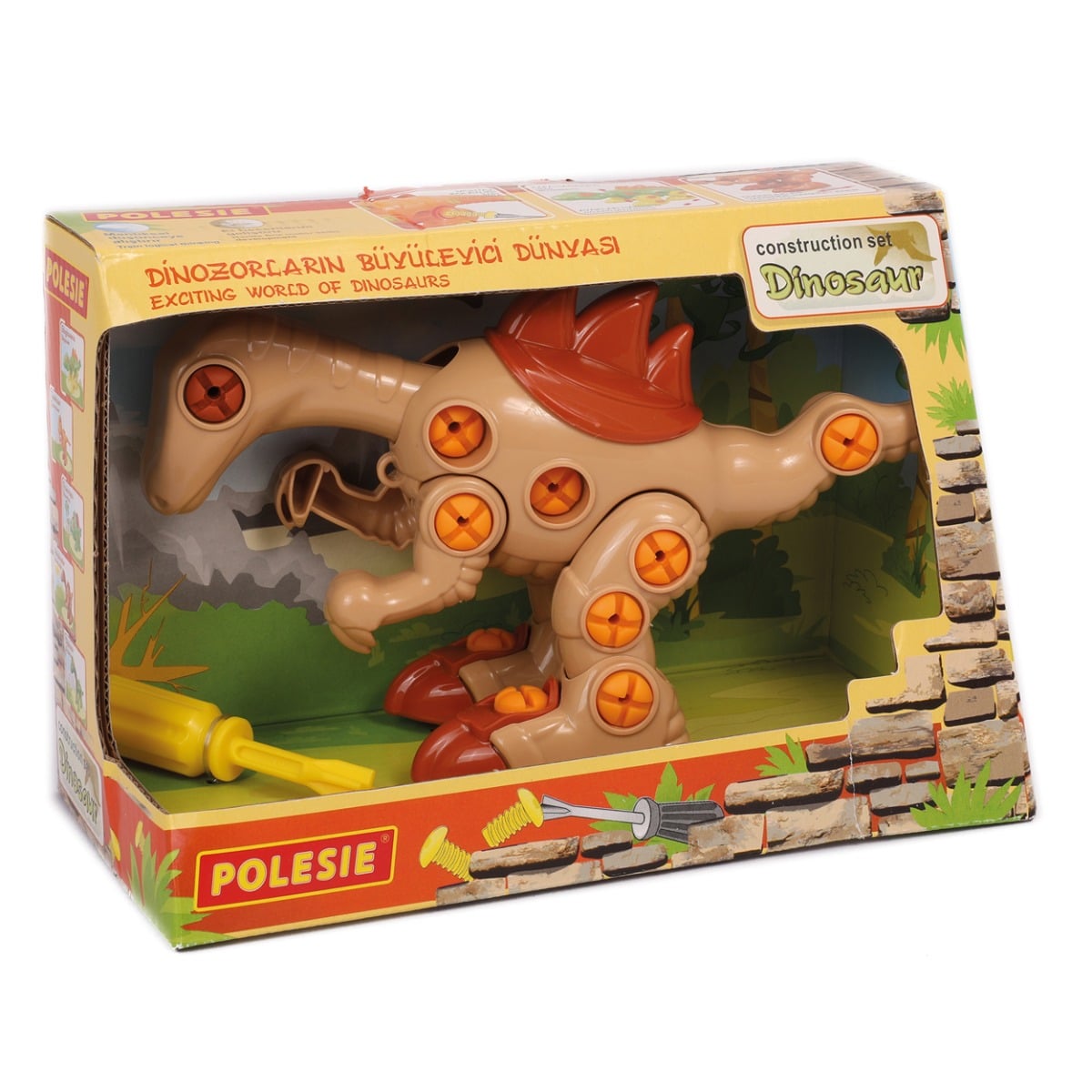 Set Constructie Dinozaur Polesie Velociraptor 36 Piese