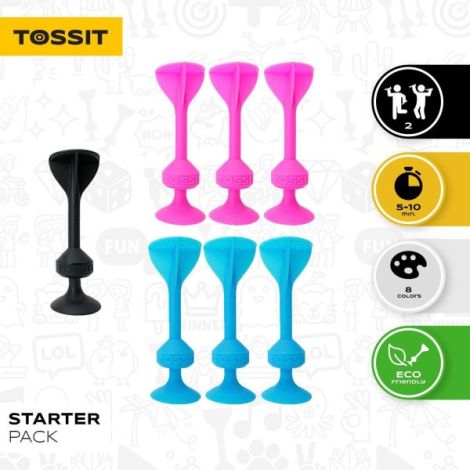 Tossit Joc Darts Ventuze Roz-Albastru - imagine 2
