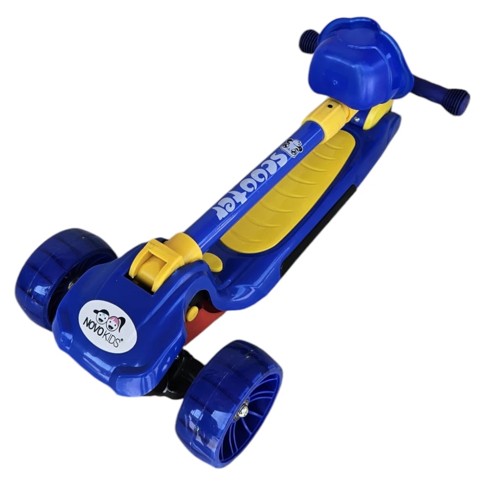 Novokids Mini Scooter - 3 roti luminoase, pliabilă - imagine 3