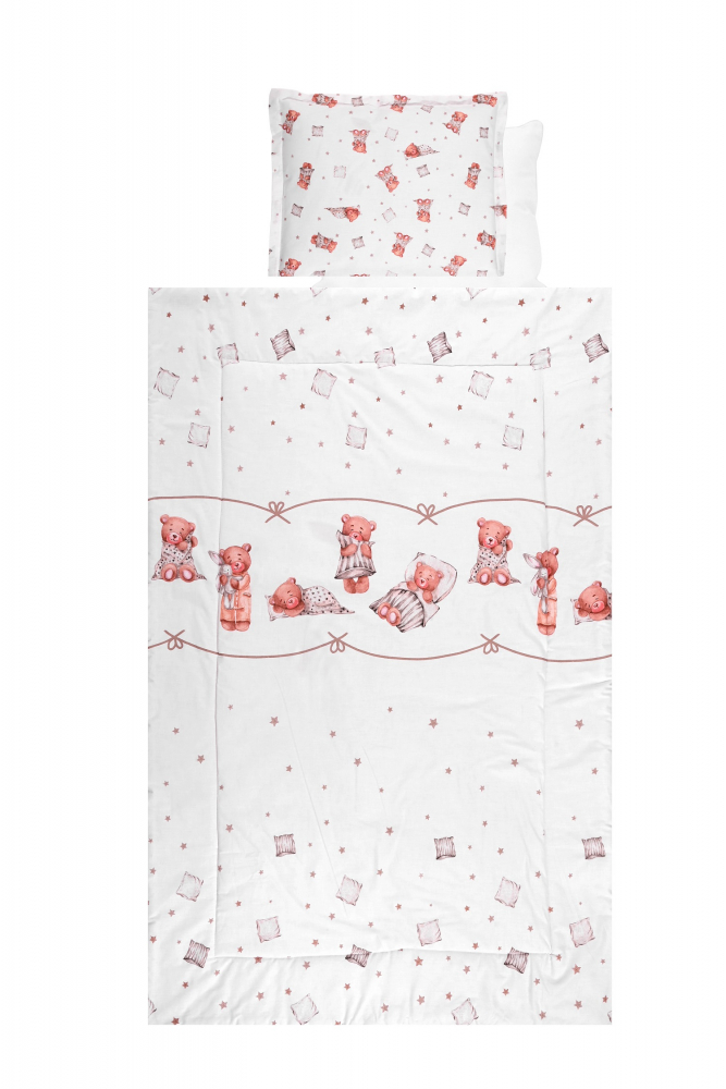 Lenjerie Pat 4 Piese Lorelli Bears Bumbac Ranforce - imagine 3