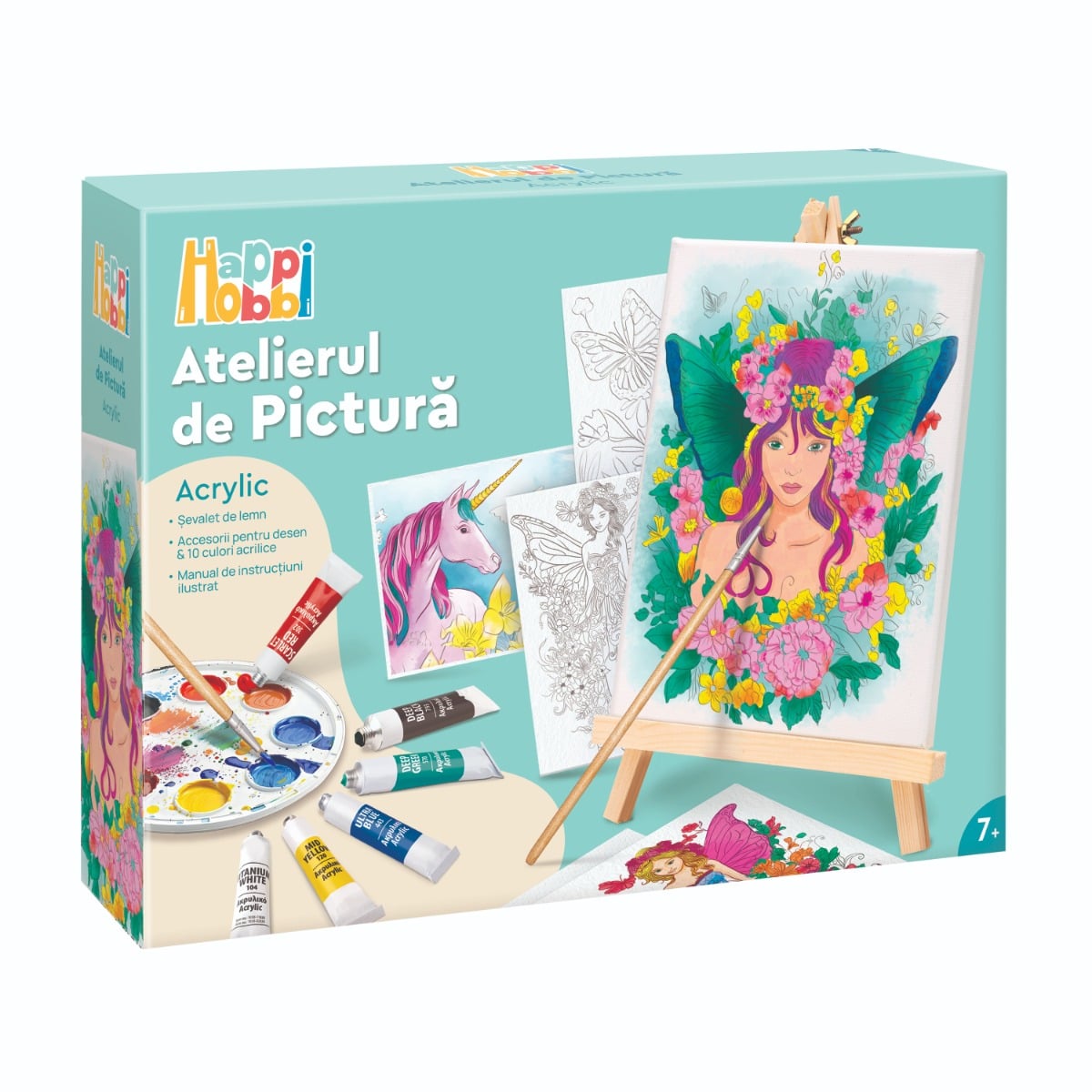 Set Pictura Happi Hobbi | Atelier Acrylic Copii