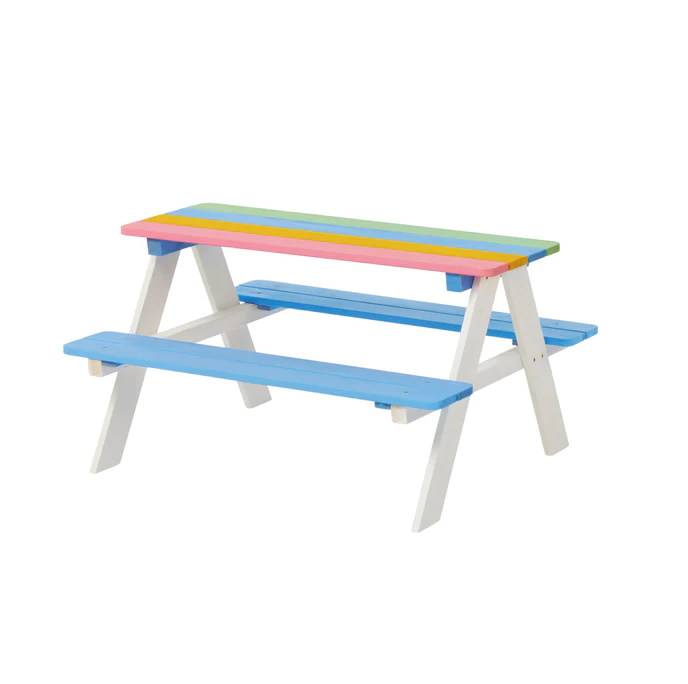 Set masuta cu bancute Rainbow Ginger Home - imagine 5
