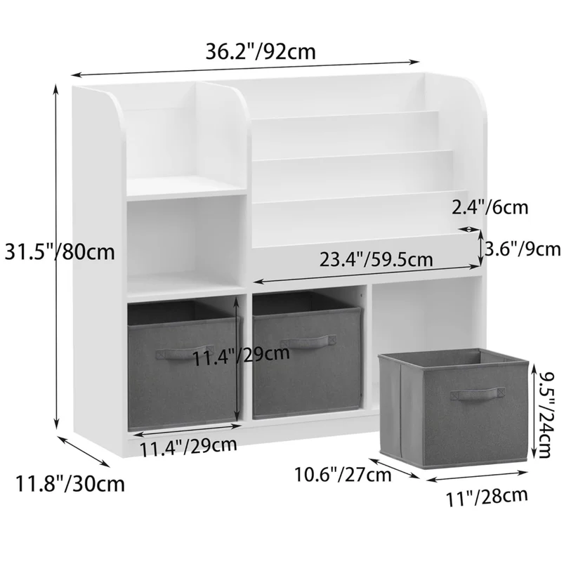 Organizator Jucării & Cărți Montessori - Ginger Home