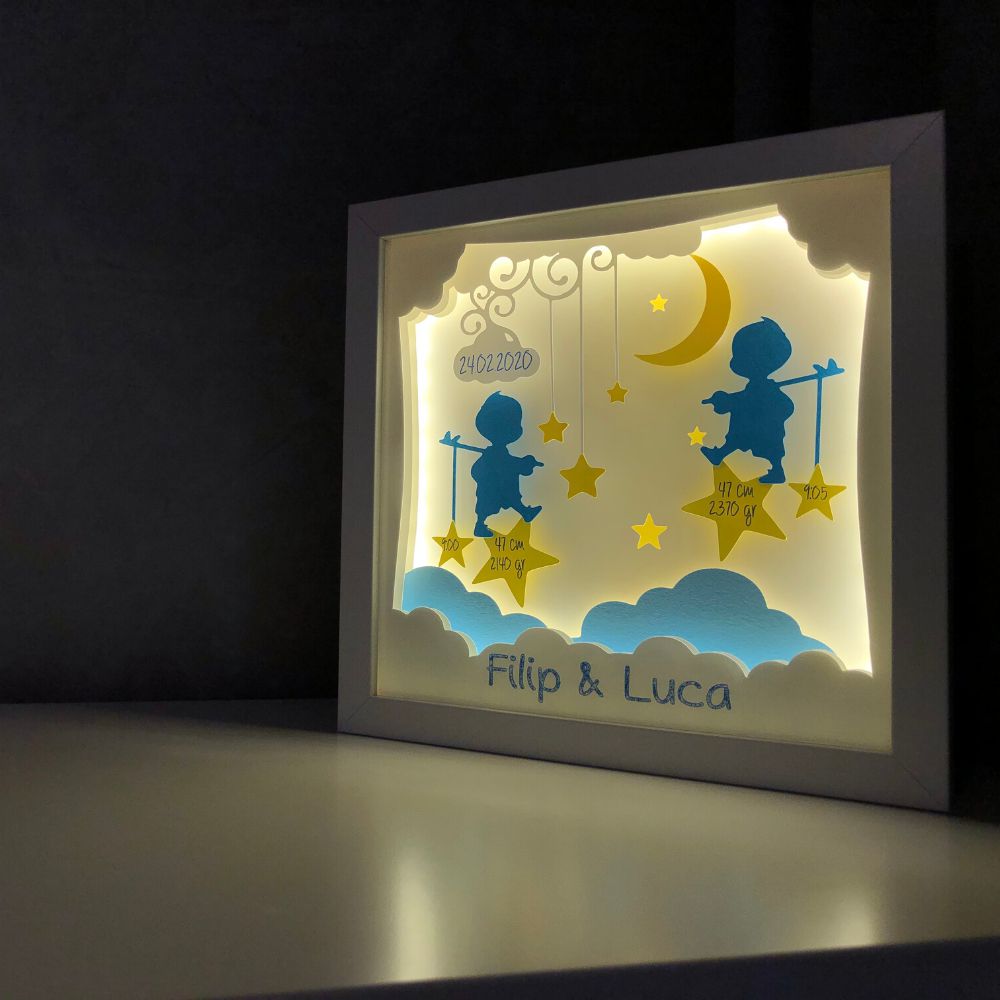 Tablou Luminos Frati 001 | Noorhandmadeatelier