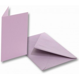 Set 5 Felicitări Lila cu Plicuri Folia Paper