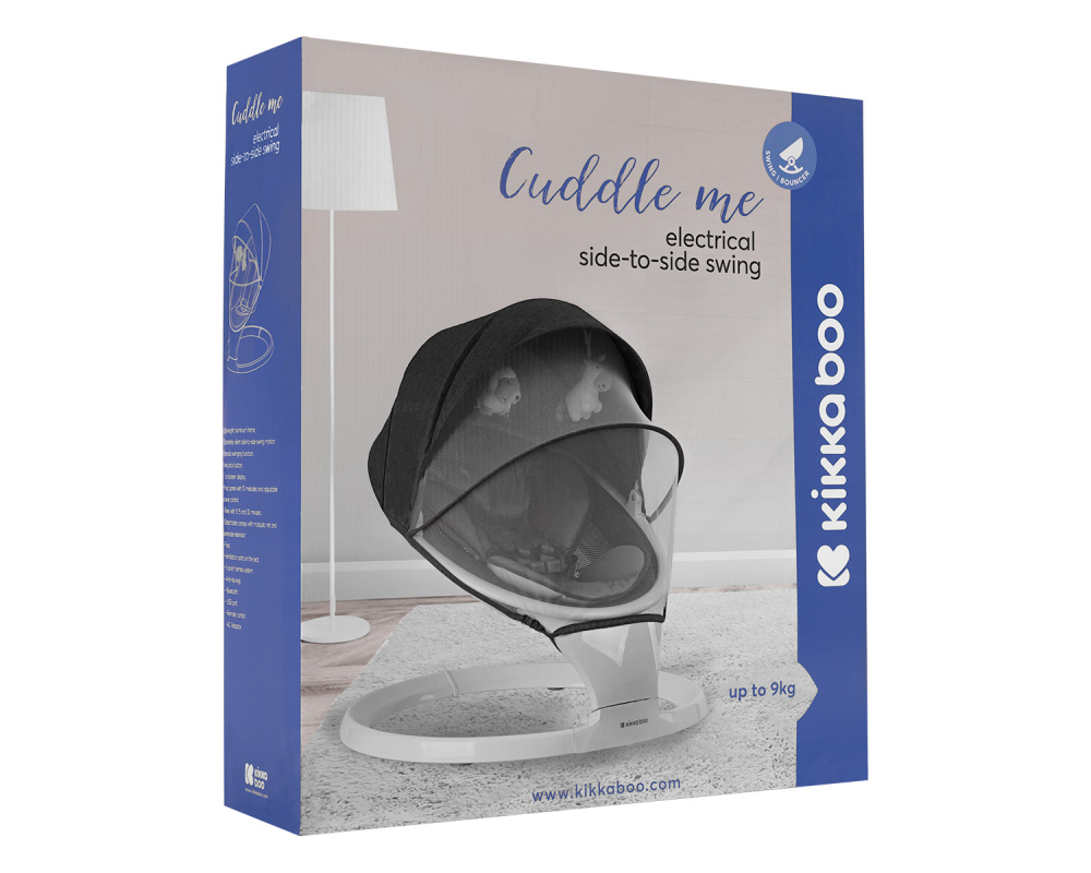 Leagan Electric KikkaBoo Cuddle Me Grey, Telecomanda