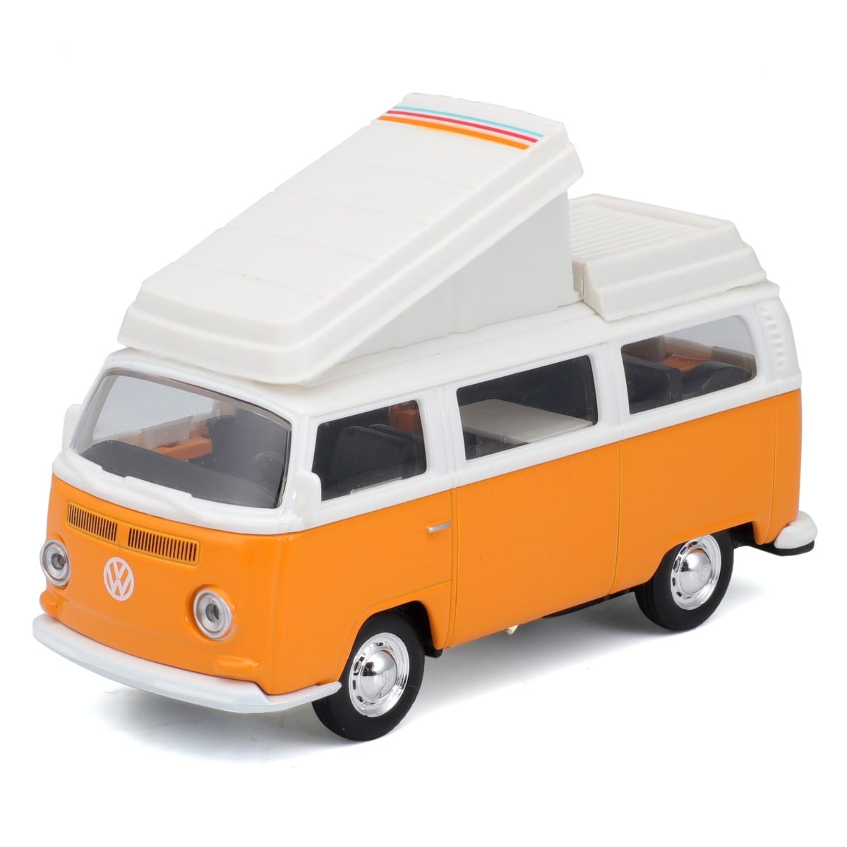 Rulota Maisto VW T2 Portocaliu, Detaliata
