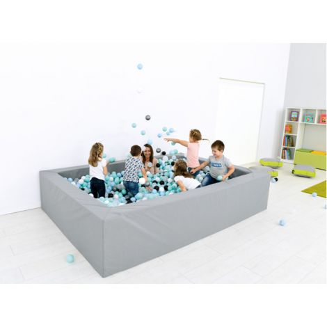 Piscină Bile Gri 2x3m Moje Bambino - Spumă Sigură - imagine 8