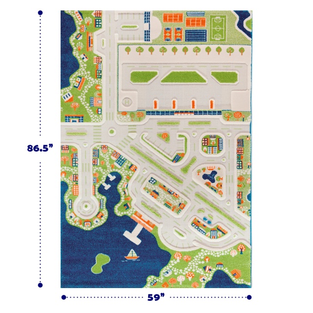 Covor 3D Orasul la Mare Ivi carpets - Joaca Educativa - imagine 5