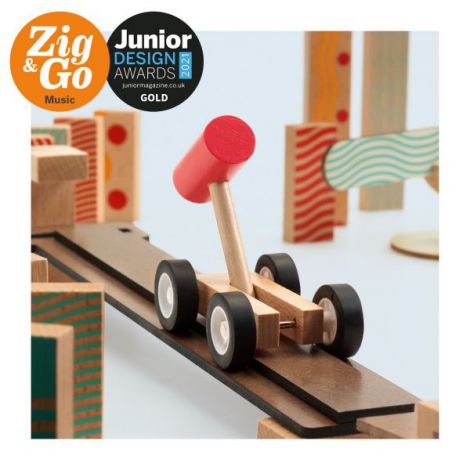 Djeco Zig & Go - Joc Constructie Muzical, 52 Piese - imagine 5