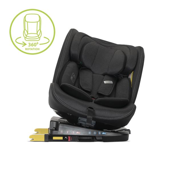 Scaun auto Lorelli Rodeo Black i-Size rotativ - imagine 2