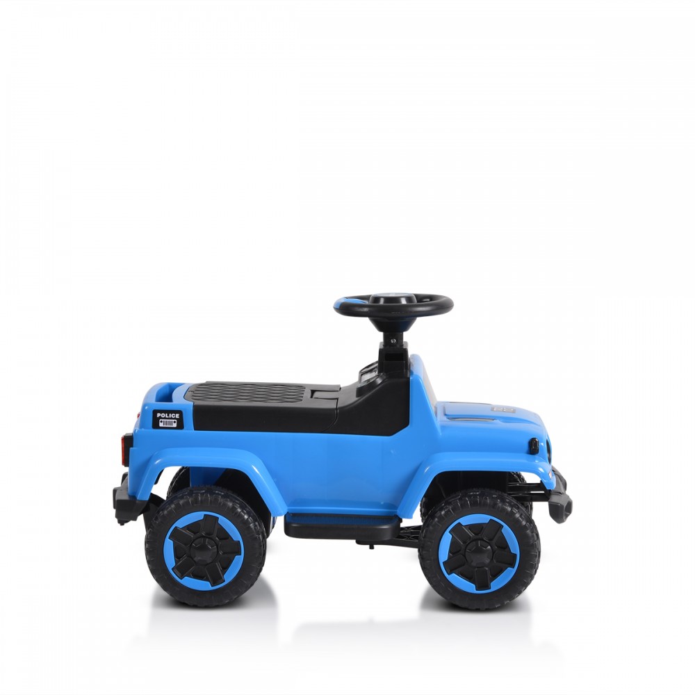 Moni Police Blue: Mașinuță fără pedale cu mâner parental - imagine 3