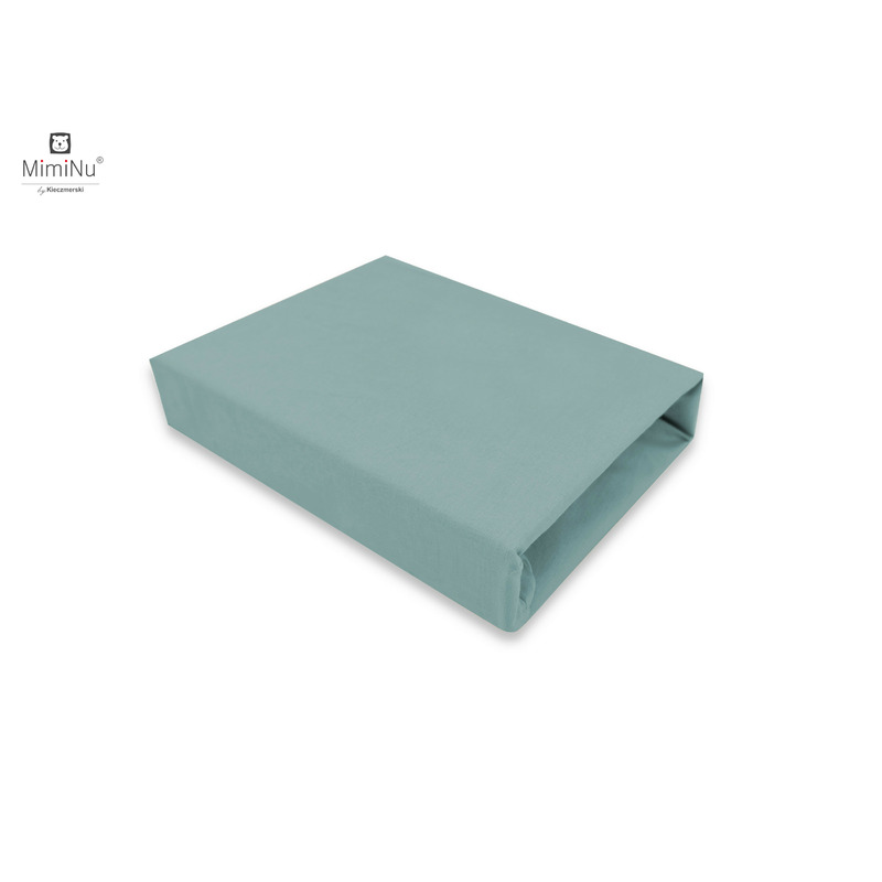Cearceaf patut 90x40 cm Miminu Bumbac, Royal Nepal Green - imagine 2