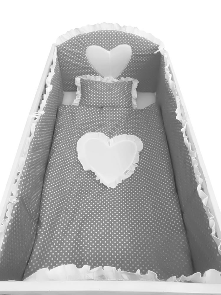 Lenjerie pat 120x60 cm Deseda Gri