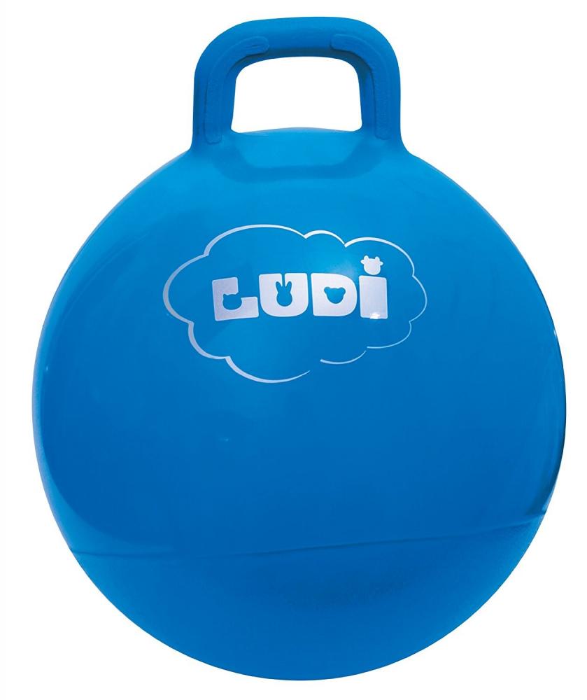 Minge Sărituri Bleu 45 cm Ludi cu Mâner - imagine 2