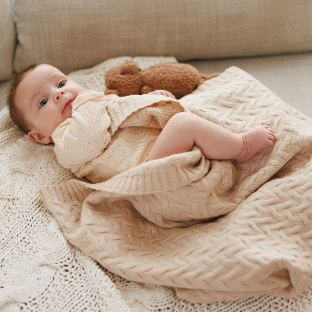Paturica Babyono Merinos Bej | Confort Premium - imagine 7