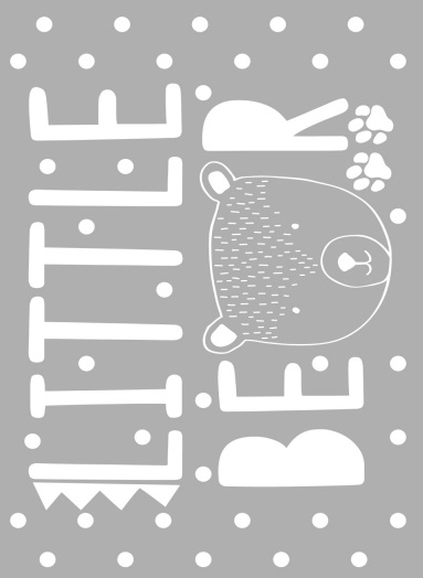 Covor antiderapant Little Bear Gri 150x200 cm - imagine 5