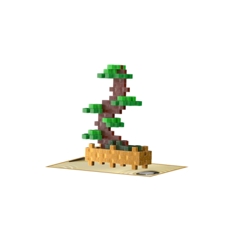 Plus-Plus Bonsai Verde - Set Constructie Creativ 49 piese - imagine 2