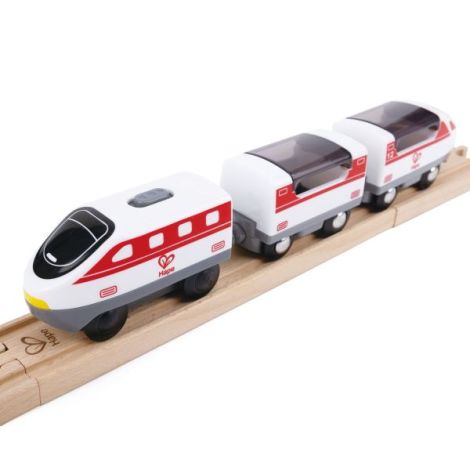 Hape Set Tren Metropola | 80 Piese din Lemn - imagine 6