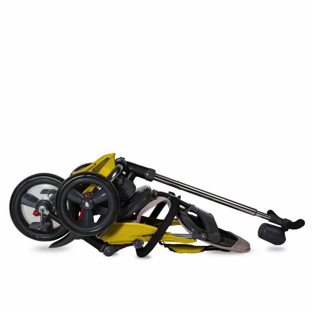 Tricicleta Coccolle Velo Mustar 4în1, Pliabilă - imagine 6