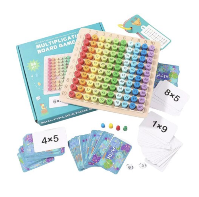 Tabla Înmulțirii Montessori Krista | Joc Lemn