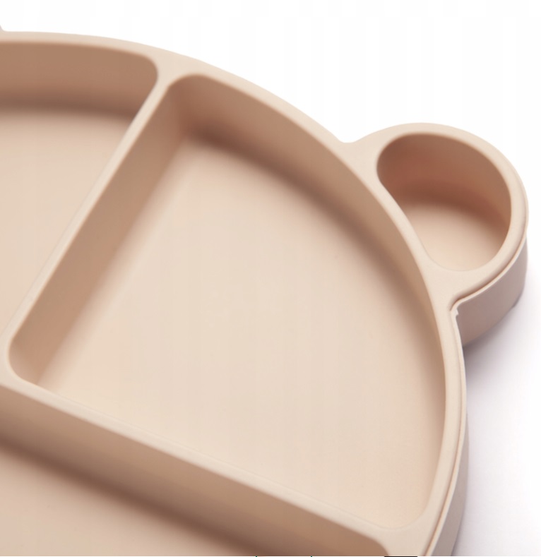 Farfurie Silicon Kidnort 3 Compartimente pentru Copii - imagine 2