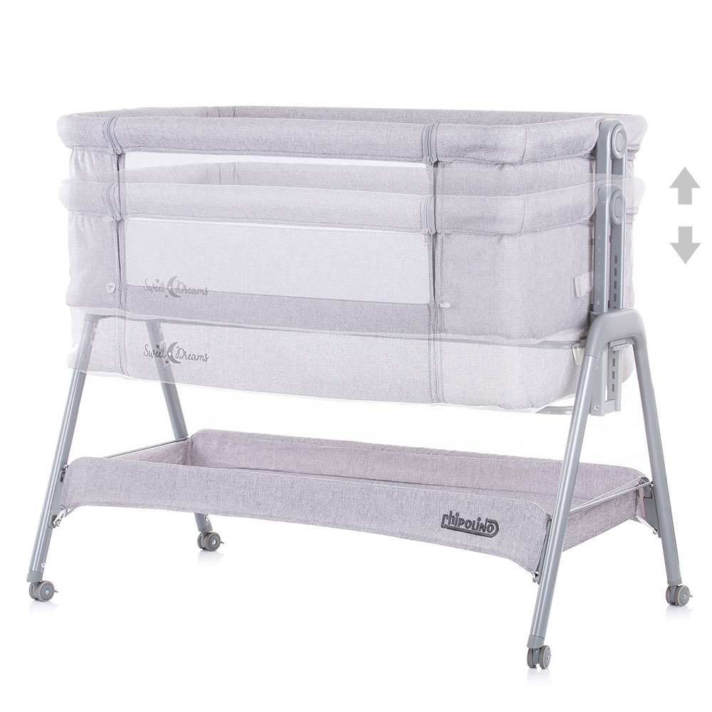 Patut Co-Sleeper Chipolino Sweet Dreams Grey - imagine 3