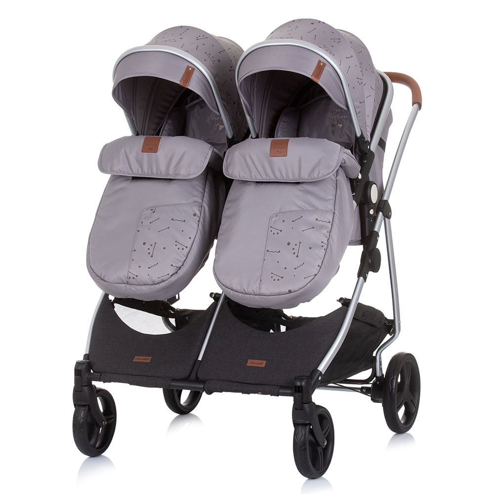 Carucior Gemeni Chipolino Duo Smart 2 in 1 Graphite - imagine 6