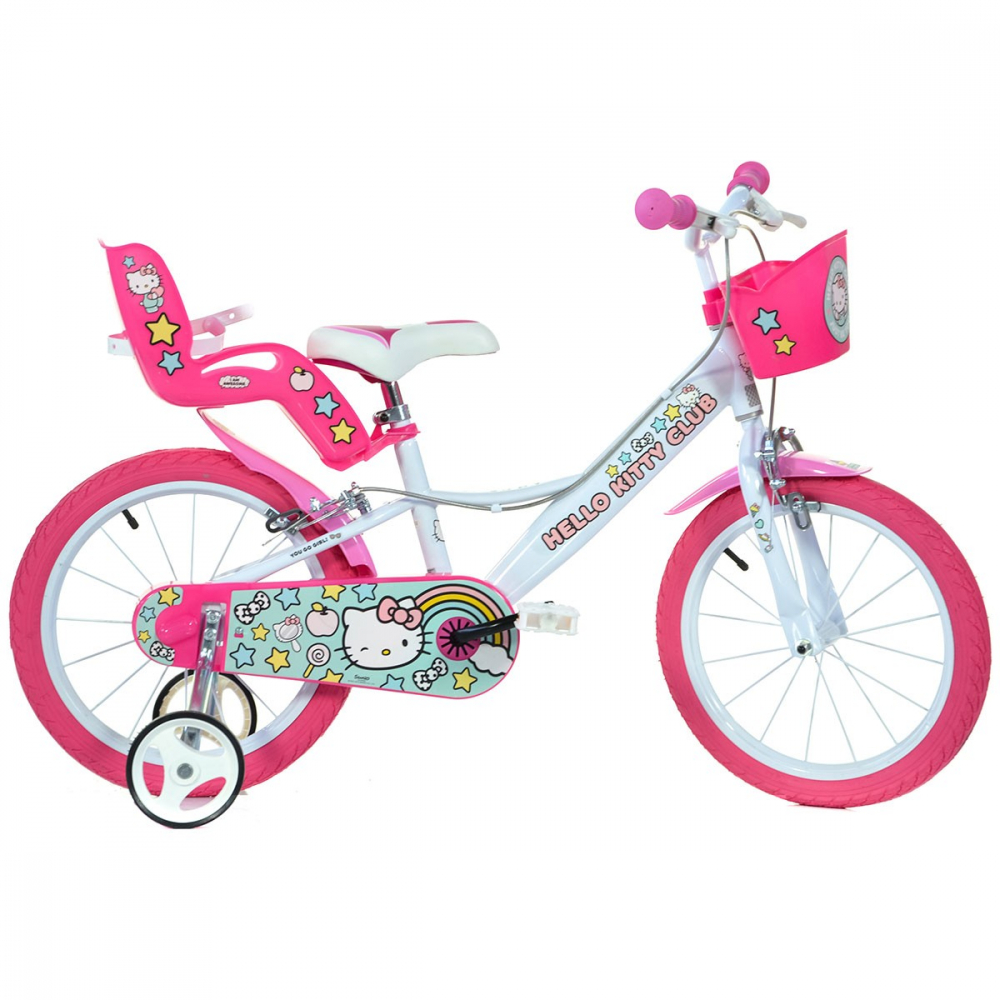 Bicicleta Hello Kitty 16" Dino Bikes | Distracție Sigură - imagine 2