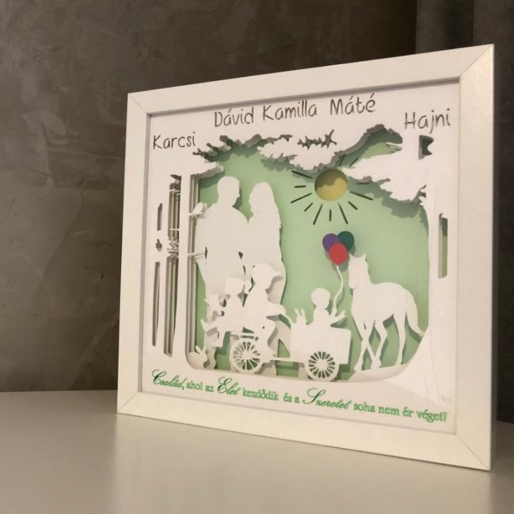 Tablou Luminos Părinți și Copii Noorhandmade - imagine 5
