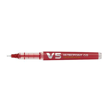 Roller Pilot V5 0.5mm Rosu | Scriere Precisa