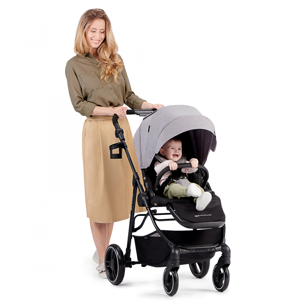 Carucior Kinderkraft Vesto Grey de la naștere - imagine 10