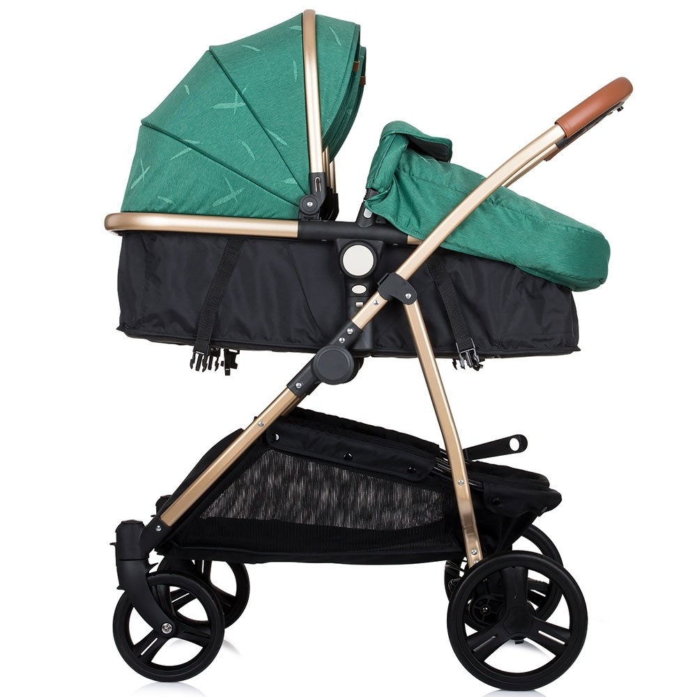 Carucior Gemeni Chipolino Duo Smart 2in1, Avocado - imagine 6