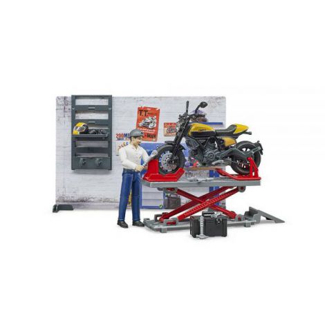 Bruder Service Motocicleta Ducati Scrambler - imagine 5