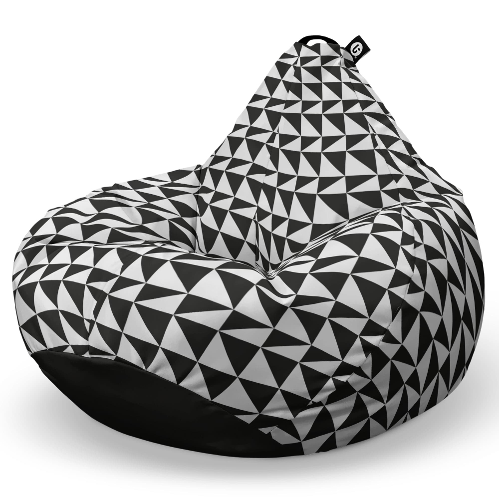 Fotoliu Puf Updeco Para Geometric Sea Black - imagine 6