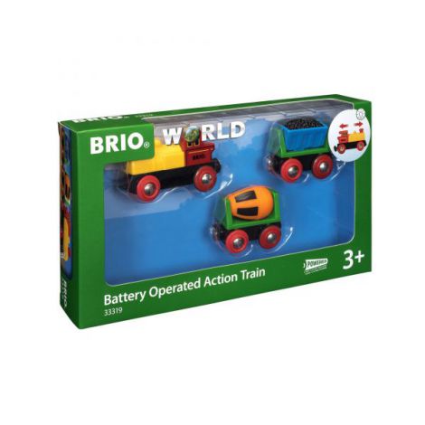 Tren cu Baterii BRIO 33319, cu Vagon Cărbune - imagine 2