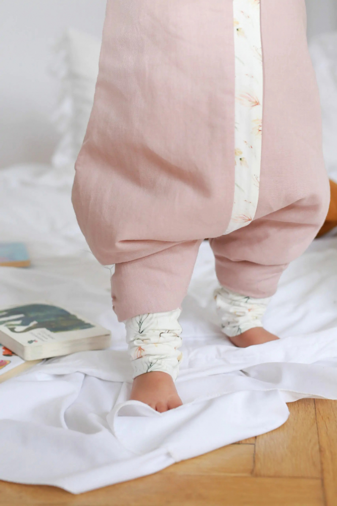 Sac de dormit Babyly roz pudra, 2-2.5 TOG - imagine 5