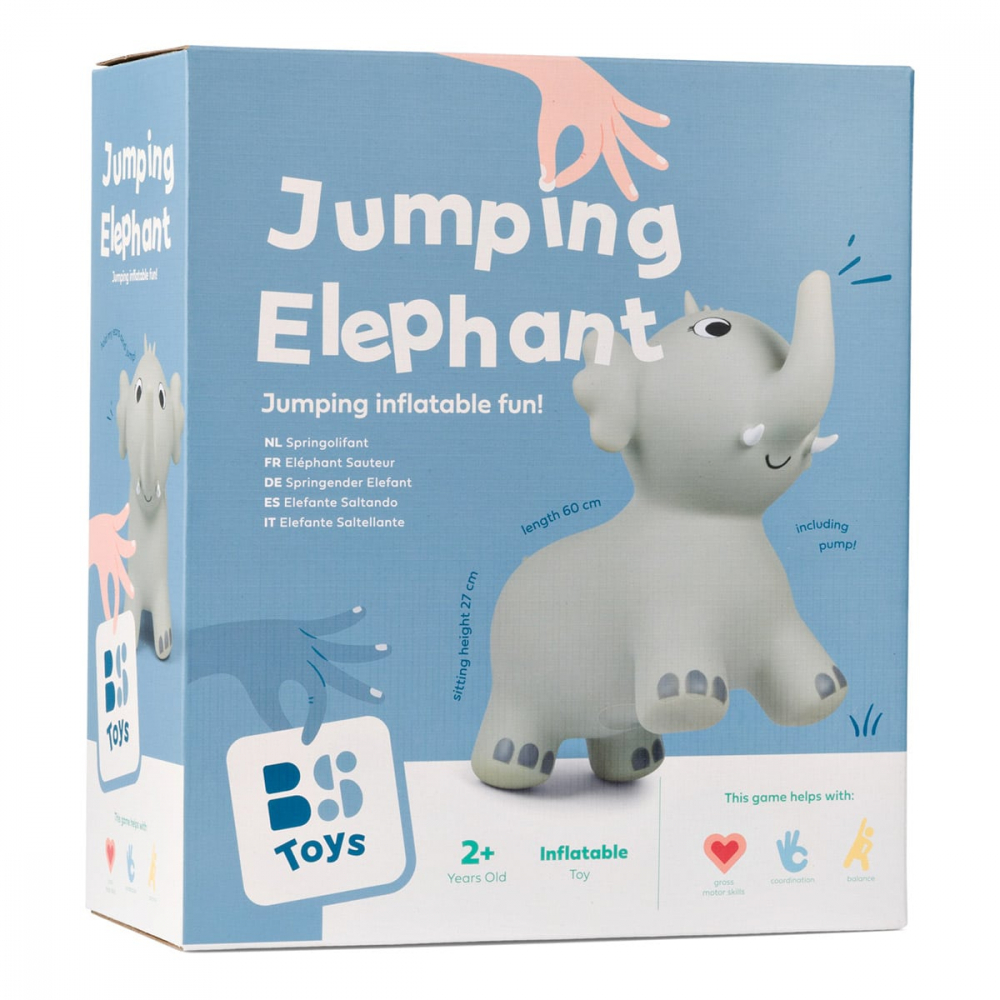 Jucărie Gonflabilă BS Toys Elefant Saltaret - imagine 5