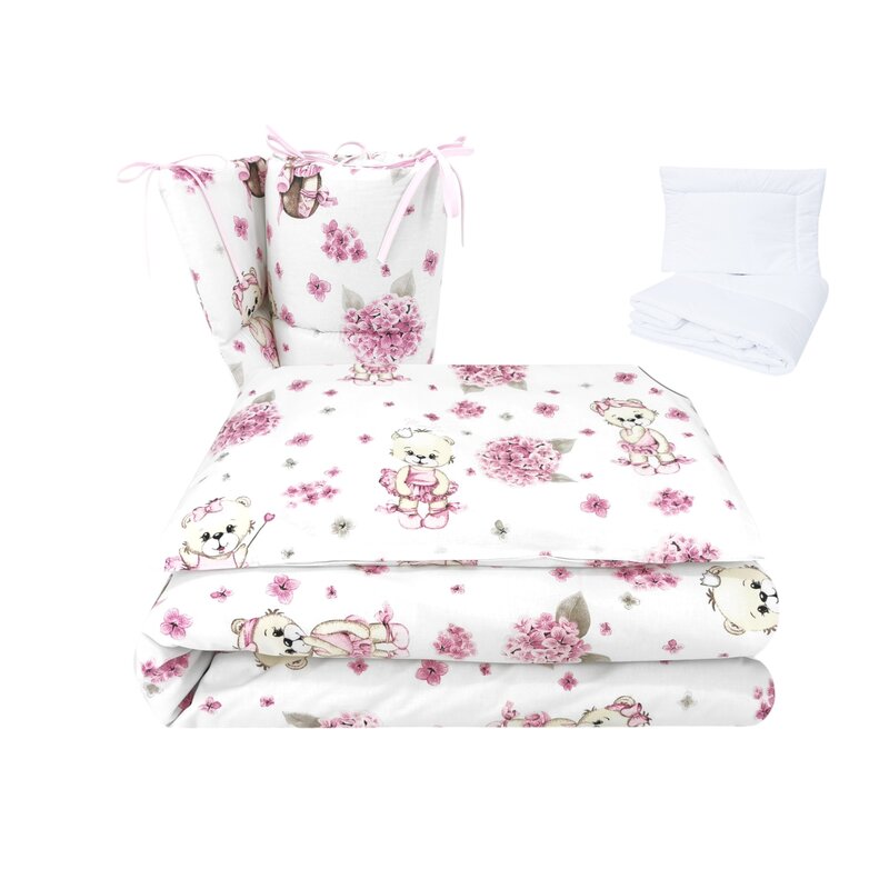 Lenjerie Patut MimiNu Pink Ballerina 5 Piese