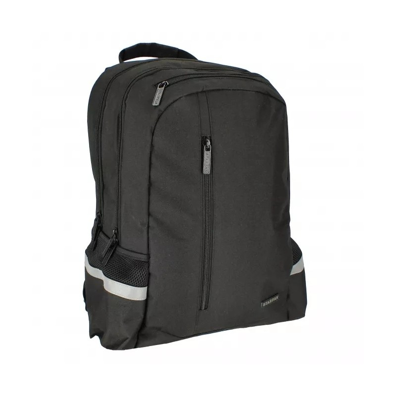 Ghiozdan Școală Starpak, 2 Compartimente, Negru, 45 cm