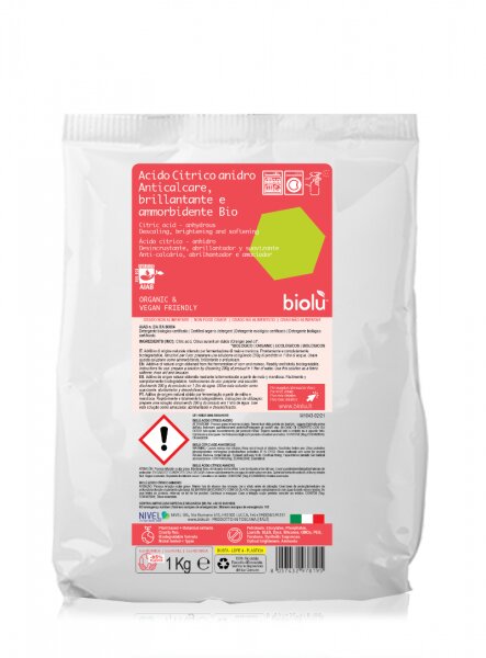 Acid Citric Ecologic Biolu 1kg - Balsam Rufe