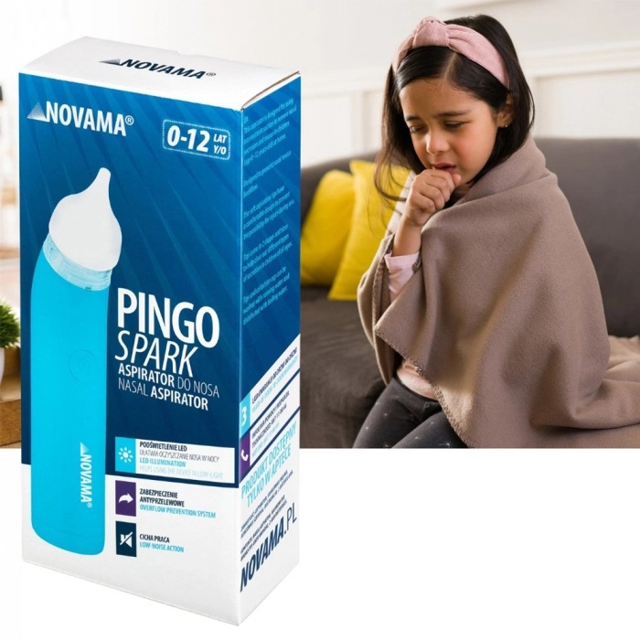 Aspirator Nazal Electric Novama Pingo Spark Albastru - imagine 4