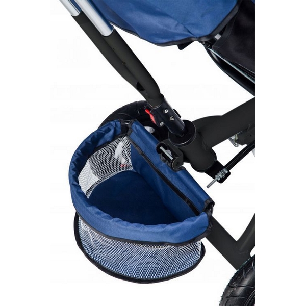 Tricicleta Ecotoys Albastră cu Șezut Rotativ - imagine 3