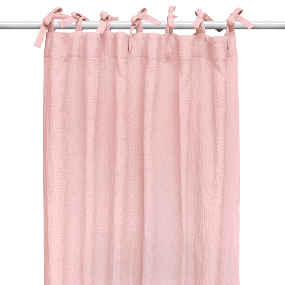 Draperie Muselină Little Amy Organică Roz - imagine 2