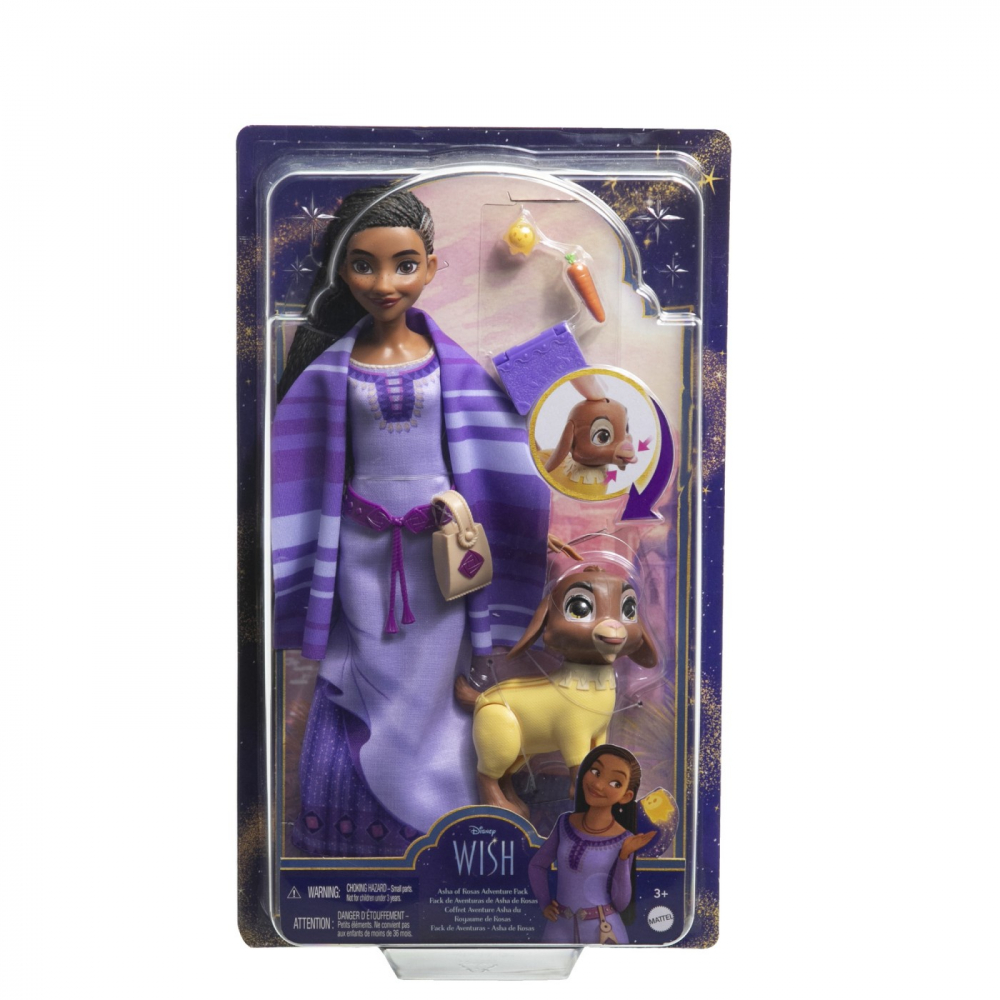 Păpușă Disney Asha Wish Mattel cu Accesorii