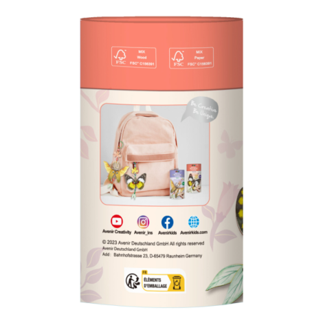 Set Creativ Breloc Fluture Lemn | Avenir - imagine 3