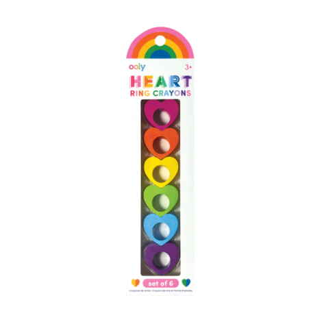 Creioane Ooly Inele de Inimă - Set 6 Bucăți