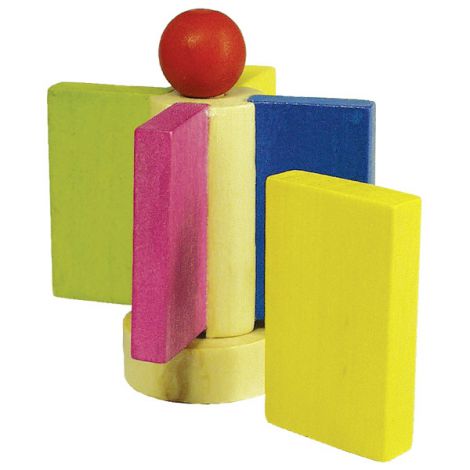 Domino Lemn Goki cu Obstacole și Clopotel - imagine 2